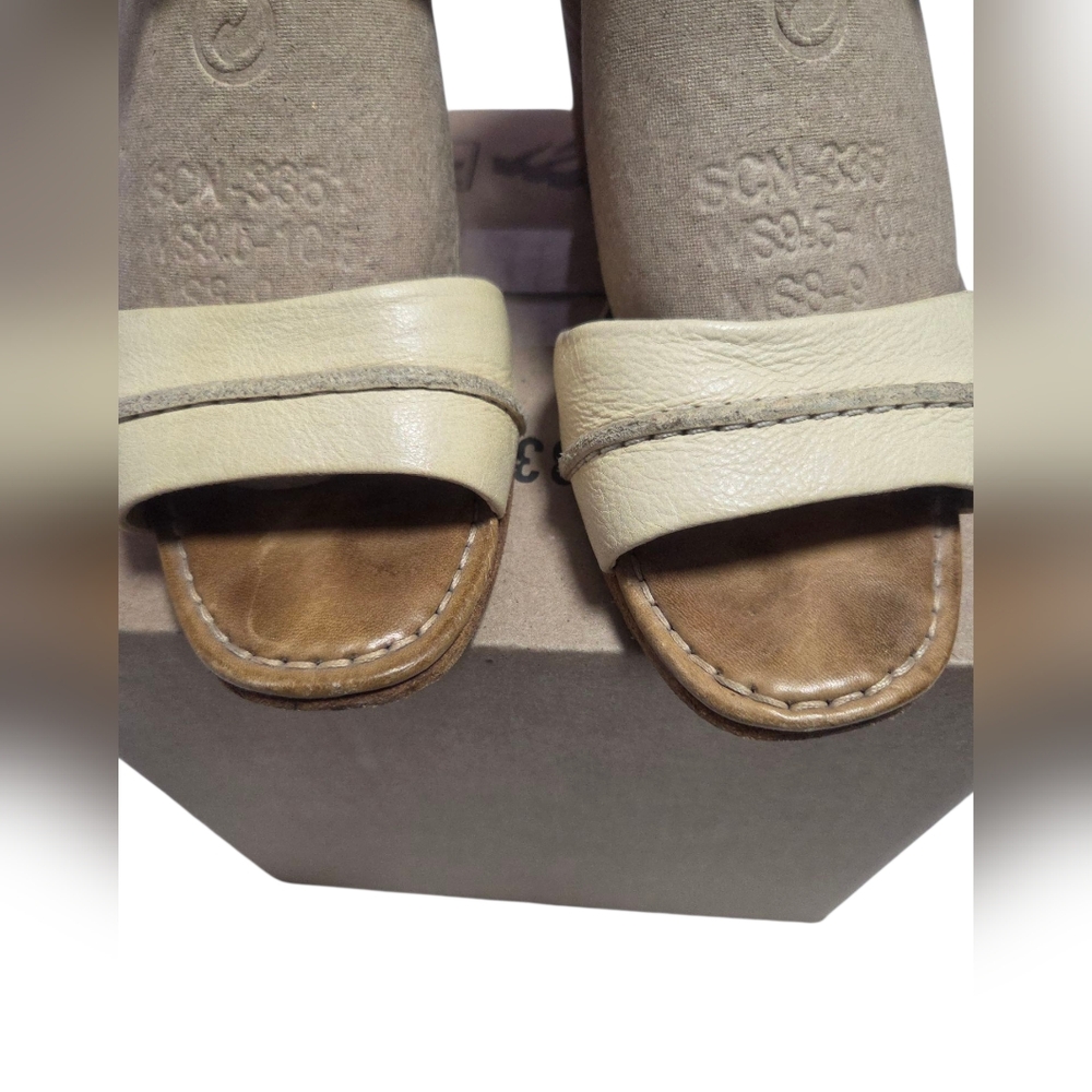 Frye Cream Heels Ankle Strap Sandals for Summer Size 8 - Picture 5 of 10